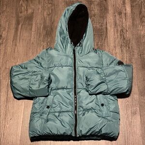 Madden Girl Kids Blue Hooded Puffer Jacket